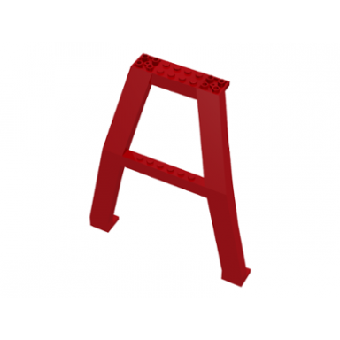 red support crane stand double