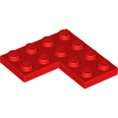 red plate 4 x 4 corner