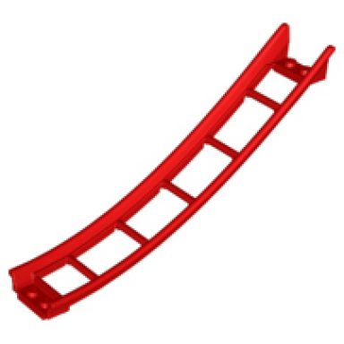 train track roller coaster ramp large lower part 6 bricks elevation