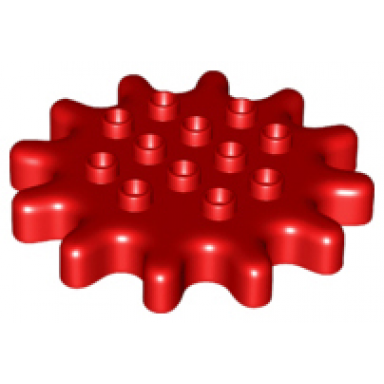 red duplo gear 6 x 6 - 12 tooth