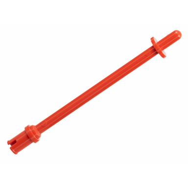 red bar 8l with stop rings and pin technic figure accessory ski pole - rounded end