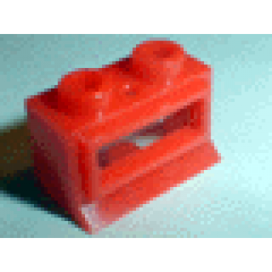 red window 1 x 2 x 1 with extended lip