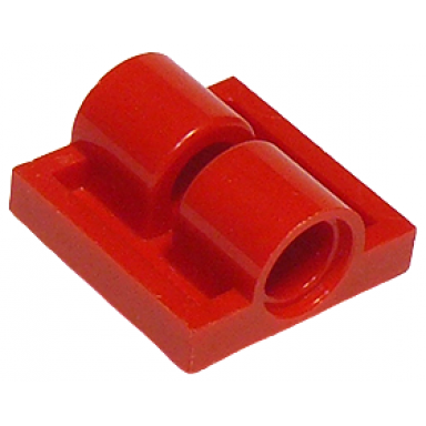 red plate modified 2 x 2 with pin holes
