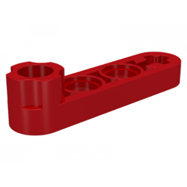 red technic liftarm modified stud connector thin 1 x 4