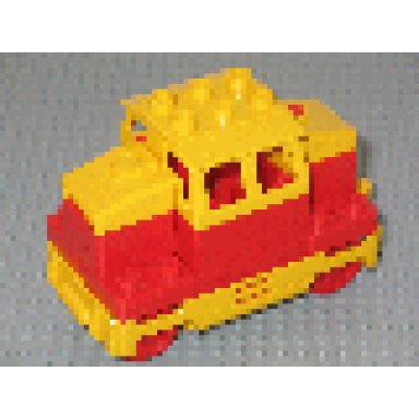 red duplo train locomotive