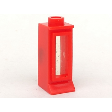 red window 1 x 1 x 2 with extended lip with glass