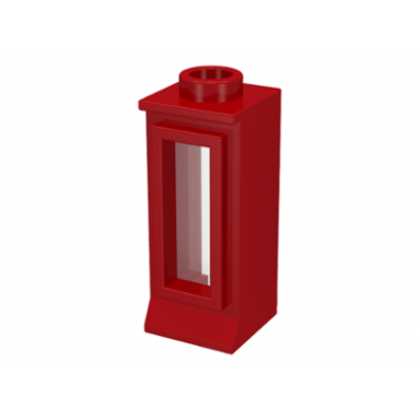 red window 1 x 1 x 2 with trans-clear glass 29 29glass