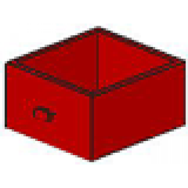 red homemaker cupboard 4 x 4 x 4 drawer