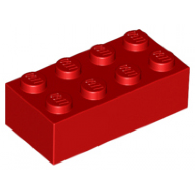 red brick 2 x 4