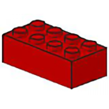 red magnet brick 2 x 4