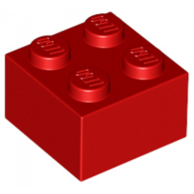 red brick 2 x 2