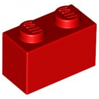 red brick 1 x 2