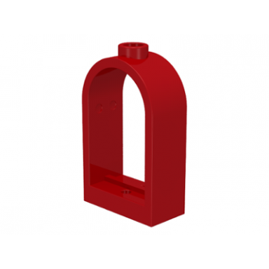 red window 1 x 2 x 2 2 3 with rounded top