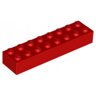 red brick 2 x 8