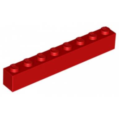red brick 1 x 8