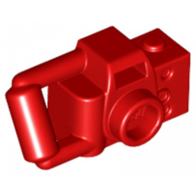 red minifigure utensil camera handheld style with extended bar handle