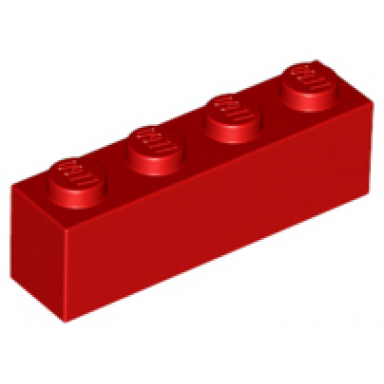 red brick 1 x 4