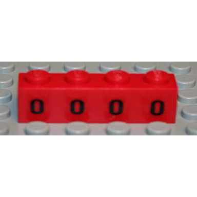 red brick 1 x 4 with 4 black oval windows pattern