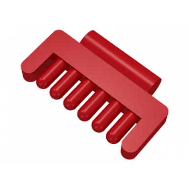 red belville accessories horse comb
