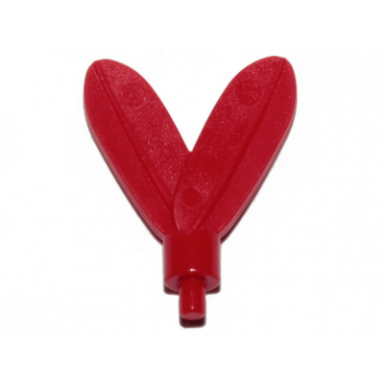 red minifigure plume feathers with small pin