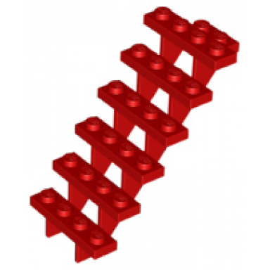 red stairs 7 x 4 x 6 straight open