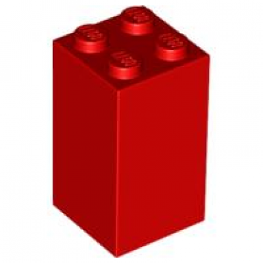 red brick 2 x 2 x 3