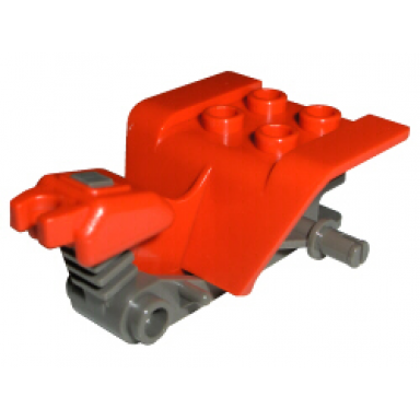red tricycle body top with dark gray chassis 30187 30188