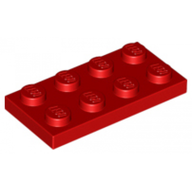 red plate 2 x 4