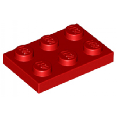 red plate 2 x 3