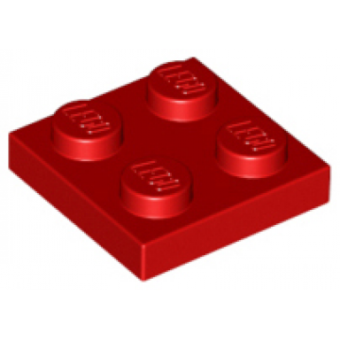 red plate 2 x 2