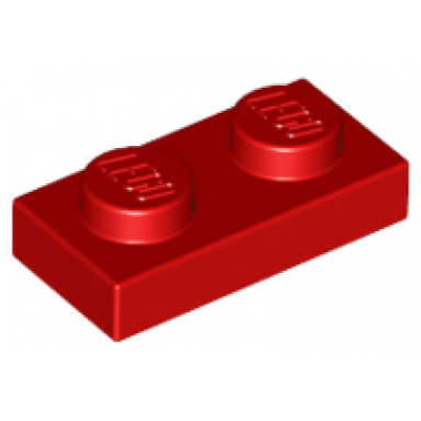 red plate 1 x 2