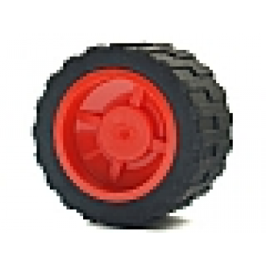 wheel 18mm d x 14mm with black tire 24 x 14 shallow tread 30285 30648