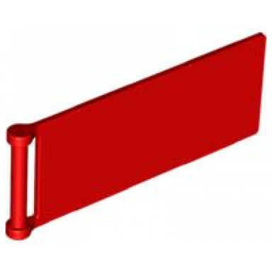 red flag 7 x 3 with bar handle