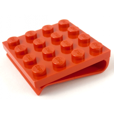 red scala jewelry plate modified 4 x 4 with clip on back
