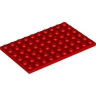 red plate 6 x 10