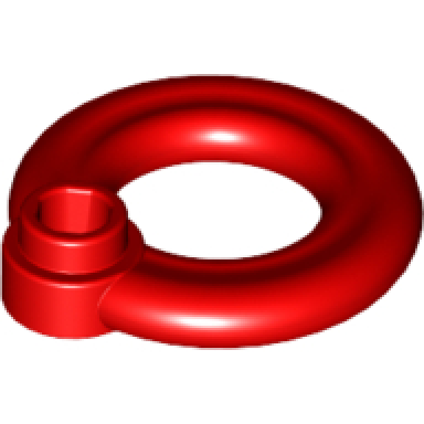 red minifigure utensil flotation ring life preserver