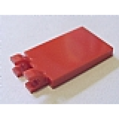 red tile modified 2 x 3 with 2 u clips