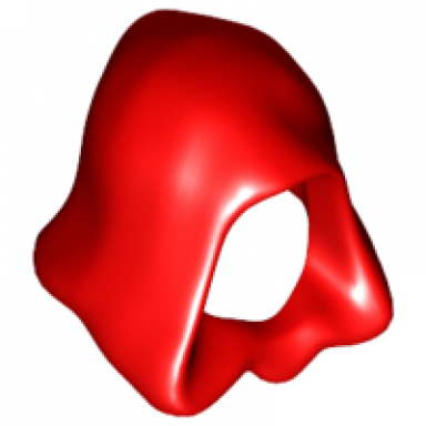 red minifigure headgear hood