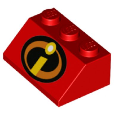 red slope 45 2 x 3 with incredibles symbol pattern