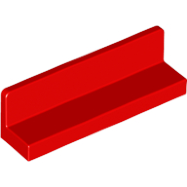 red panel 1 x 4 x 1