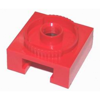 red turntable 4 x 4 locking grooved base