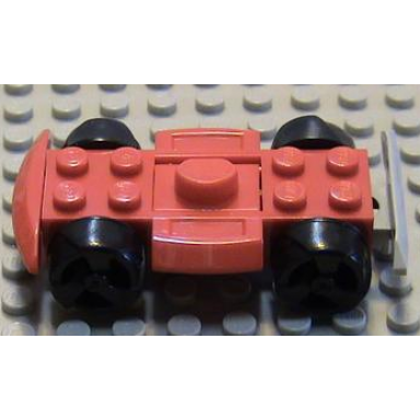 vehicle base 4 x 6 racer base with black wheels and light gray bumper