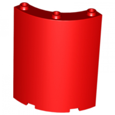 red cylinder quarter 4 x 4 x 6