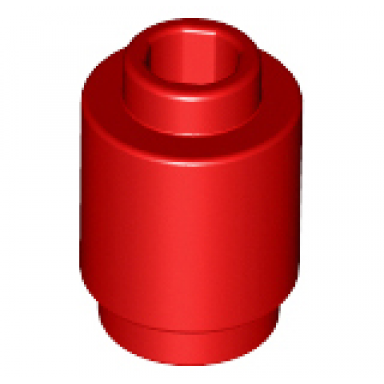 red brick round 1 x 1