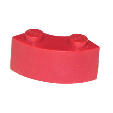 red brick round corner 2 x 2 macaroni without stud notch