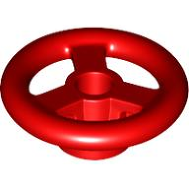 red vehicle steering wheel small 2 studs diameter