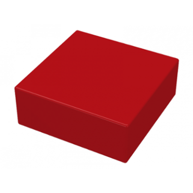 red tile 1 x 1 without groove