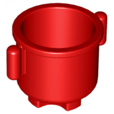 red duplo utensil kettle with closed smooth handles 2 x 2 x 1 1 2