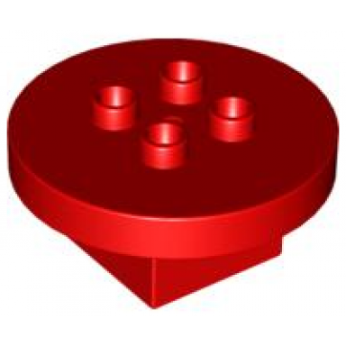 red duplo furniture table round 4 x 4 x 1.5