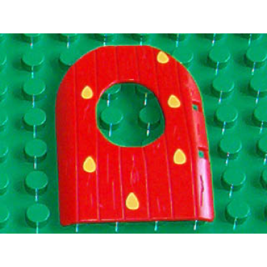 red duplo door window pane 1 x 4 x 4 2 3 cave with dewdrops pattern